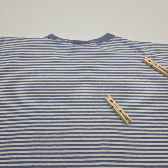 Vintage 90s Disney Store Mickey Mouse T Shirt Striped USA Distress Stain READ - Picture 12 of 16